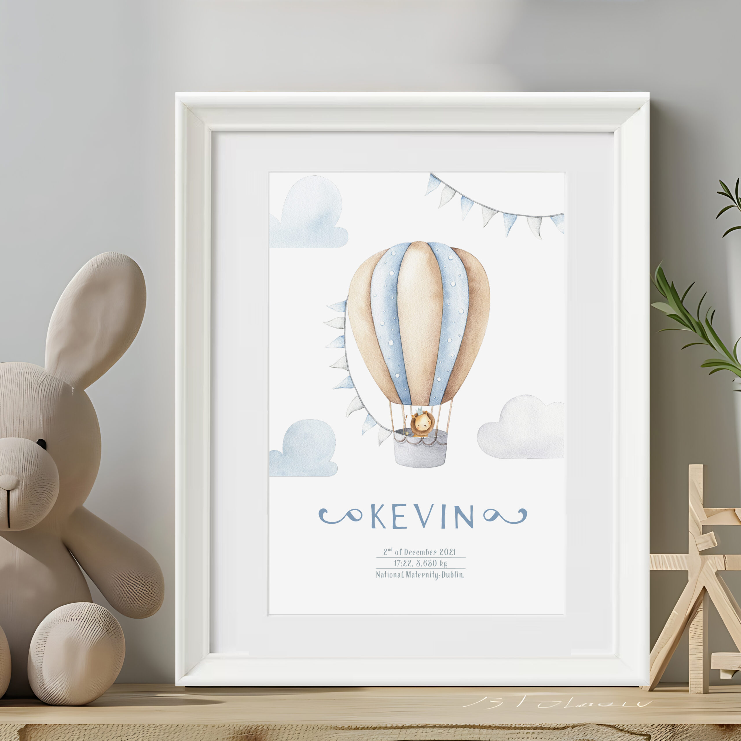 ‘Air Ballon’ Personalised Frame