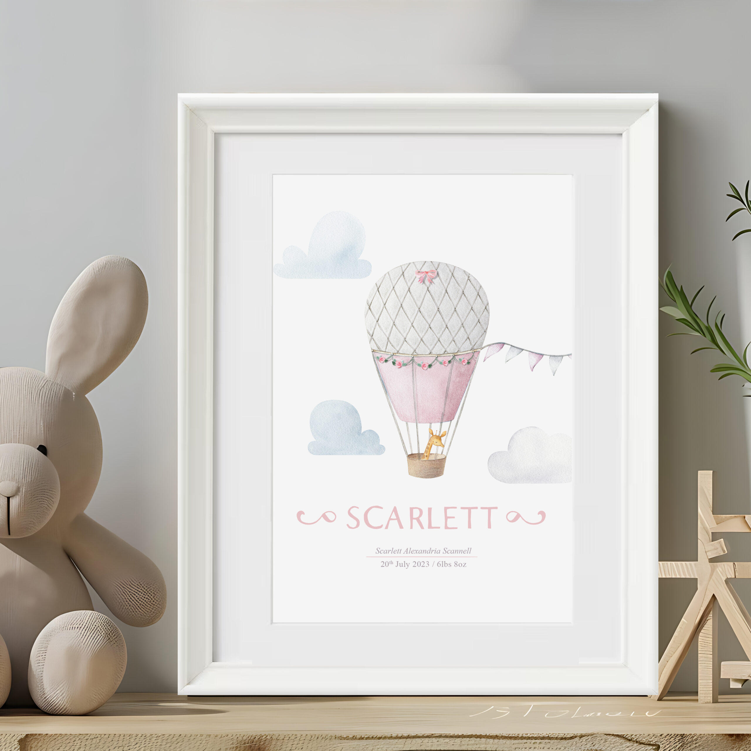 ‘Air Ballon’ Personalised Frame - Image 2