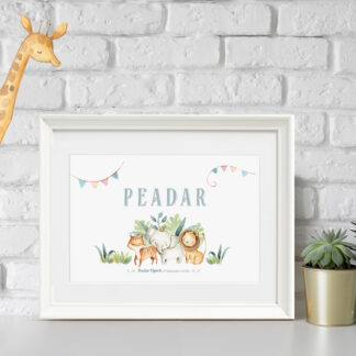 'Friends Safari' Personalised Frame