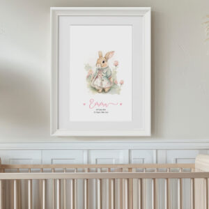 'Pretty Bunny' Personalised Frame