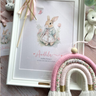'Pretty Bunny' Personalised Frame