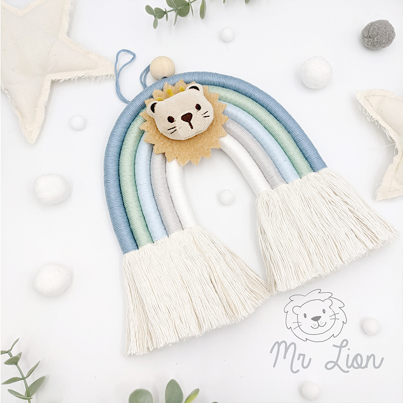 'Mr Lion, Giraffe or Bunny' Macramé Rainbow - Image 3