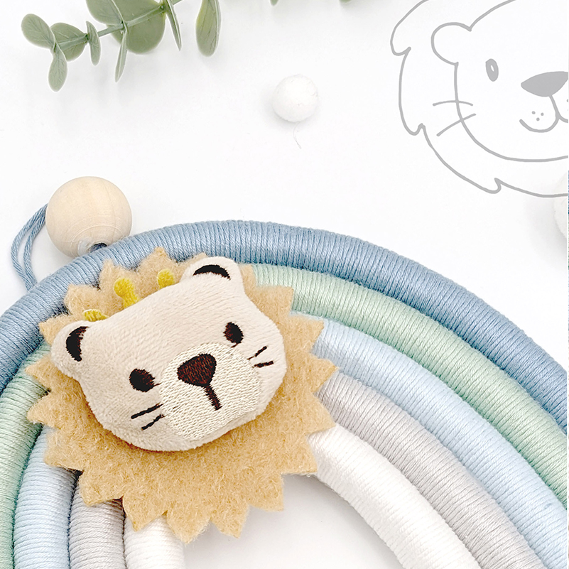 'Mr Lion, Giraffe or Bunny' Macramé Rainbow - Image 2