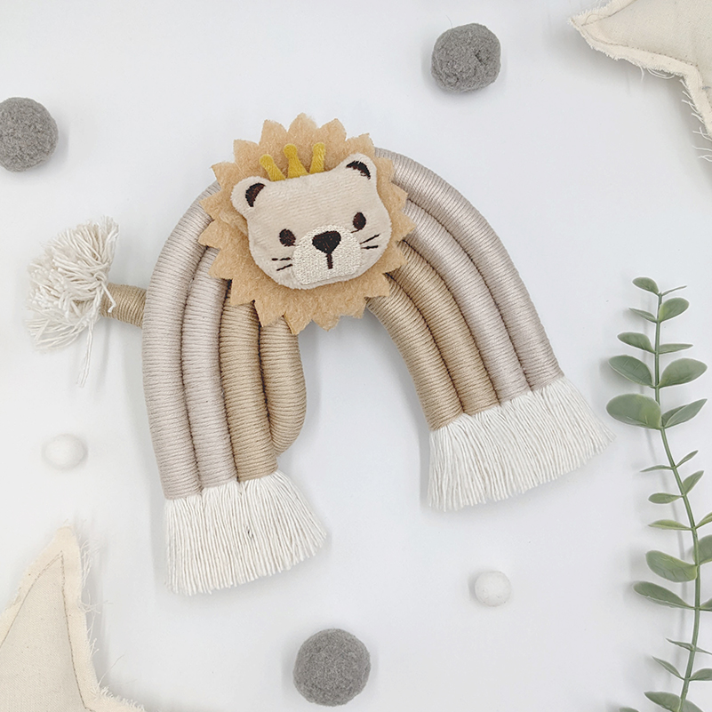 'Pure Joy Lion' Macramé Rainbow - Image 5