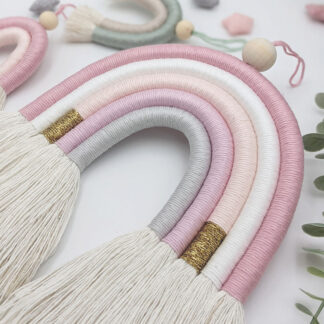 'Peony' Macramé Rainbow