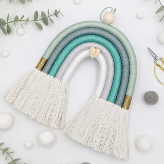 'Turquoise' Macramé Rainbow