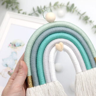 'Turquoise' Macramé Rainbow