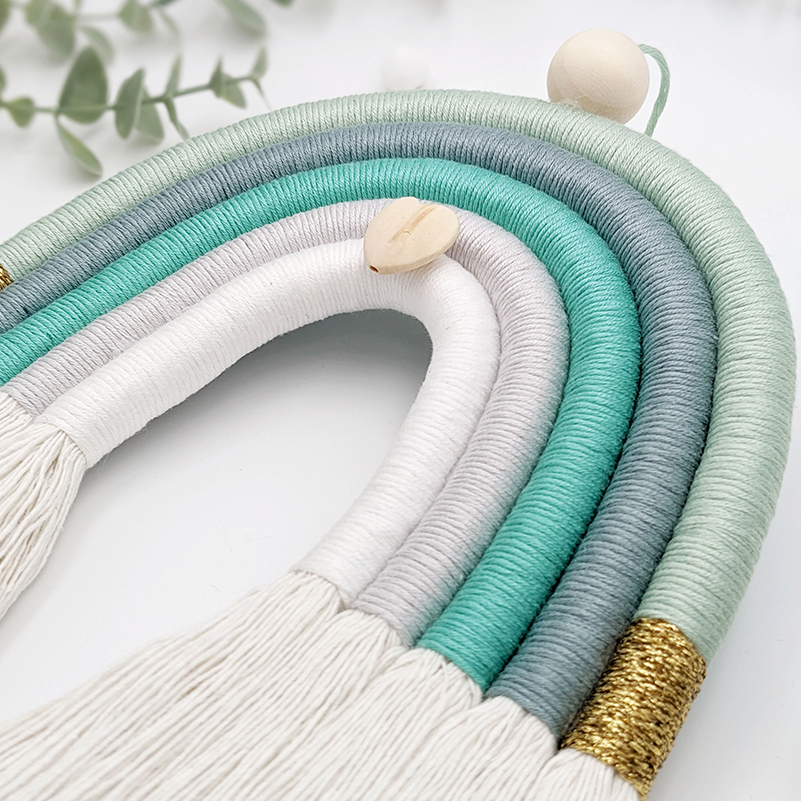 'Turquoise' Macramé Rainbow - Image 3