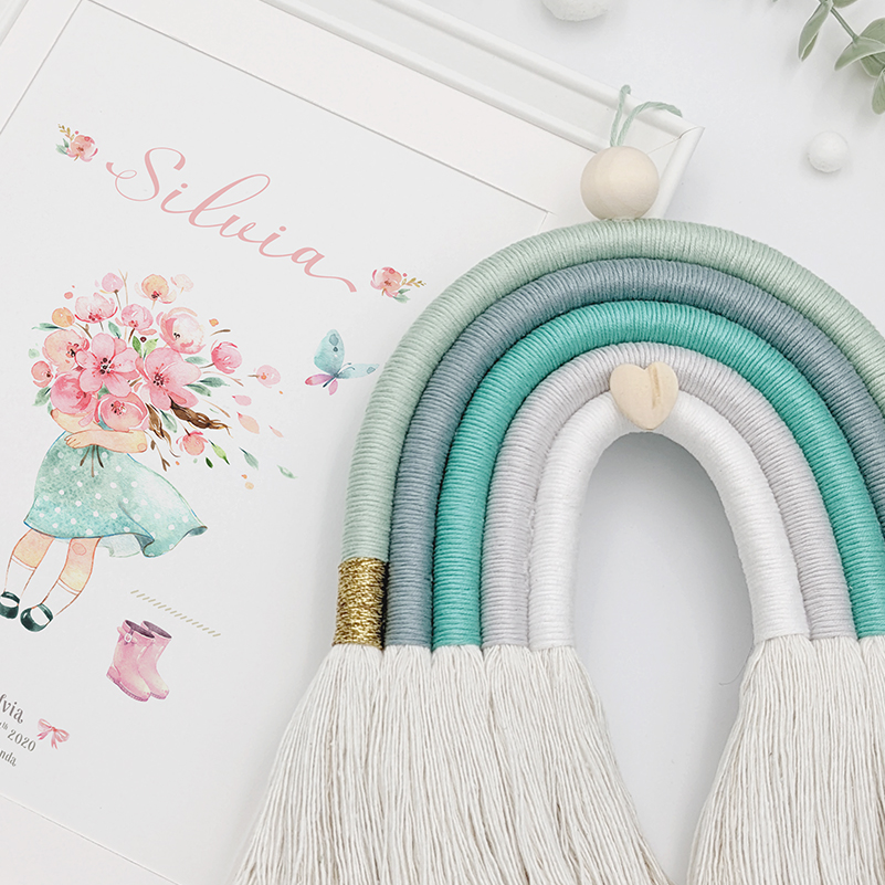 'Turquoise' Macramé Rainbow - Image 4