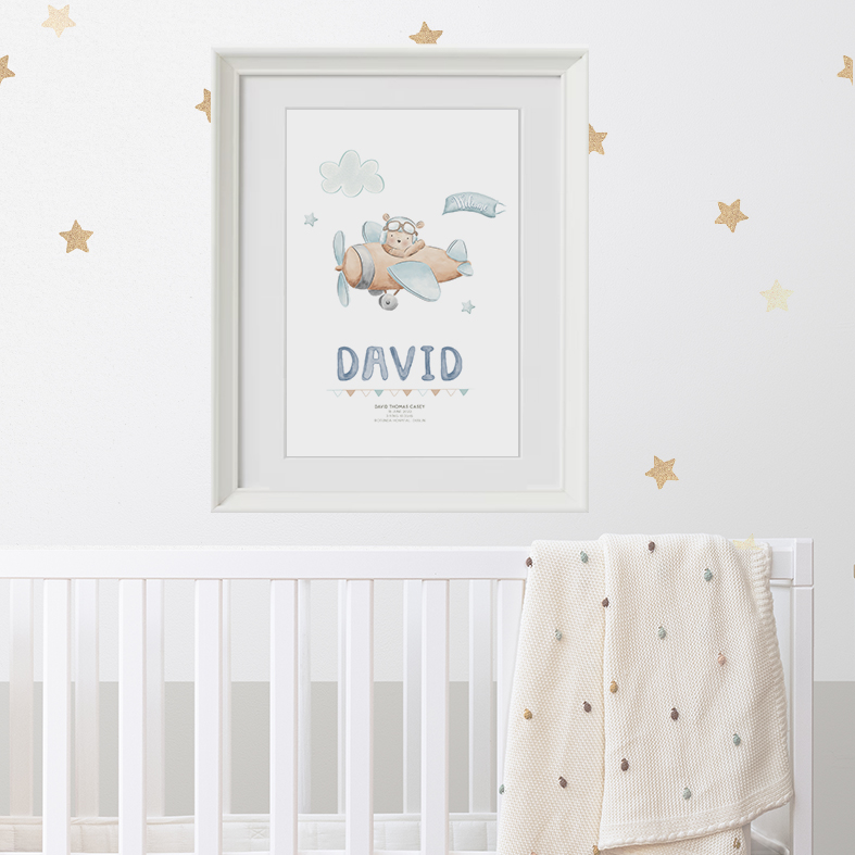 ‘Plane’ Personalised Frame