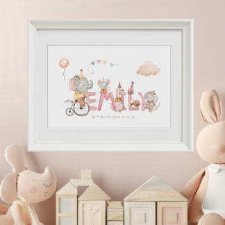 'Girls Circus' Personalised Frame
