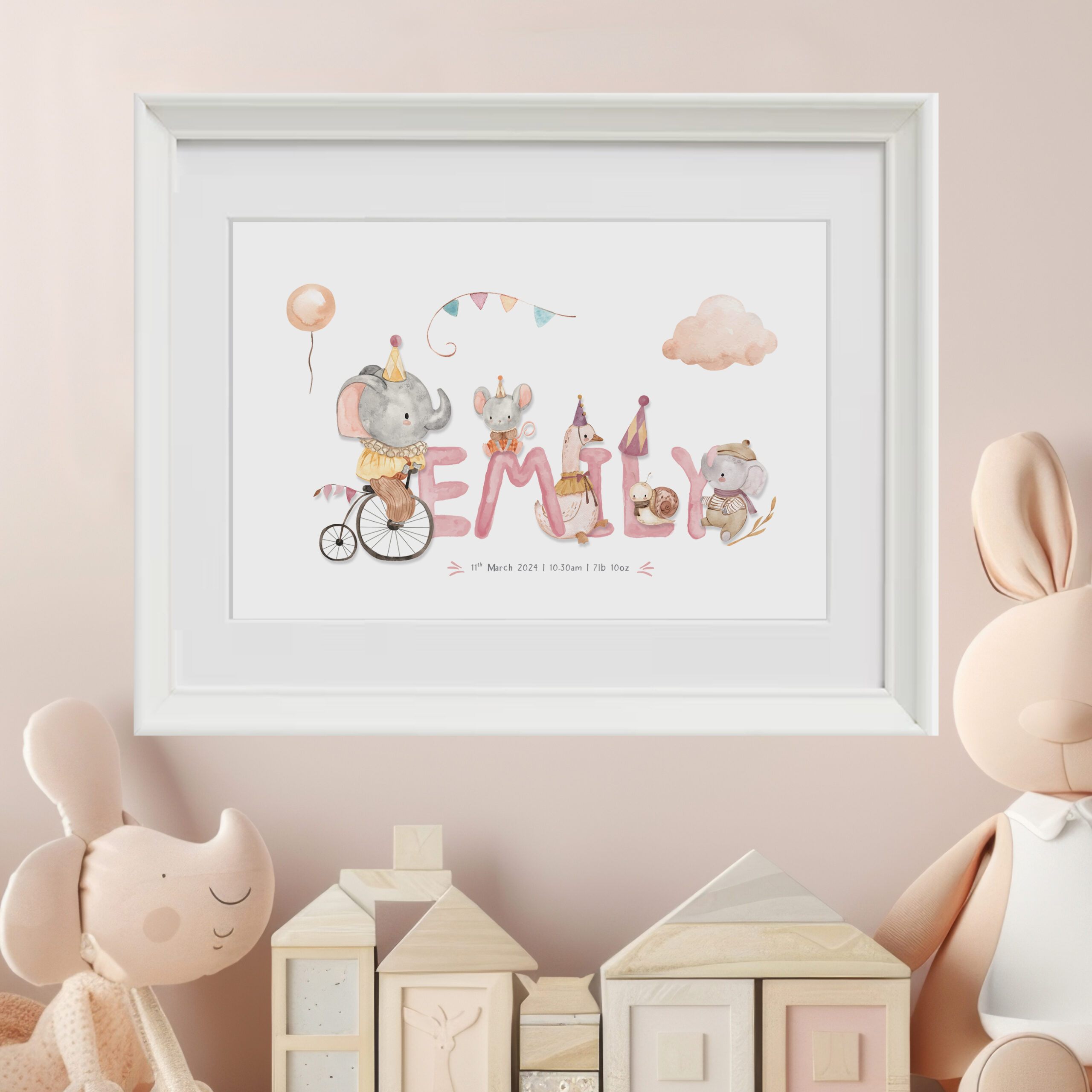 'Girls Circus' Personalised Frame