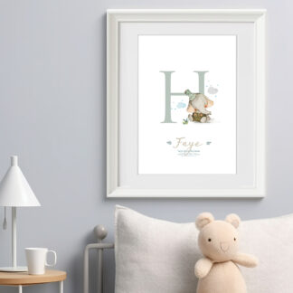 ‘Happy elephant’ Personalised Frame