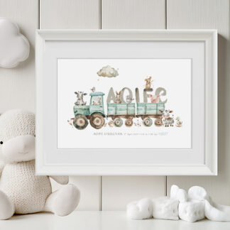 ‘Tractor’ Personalised Frame